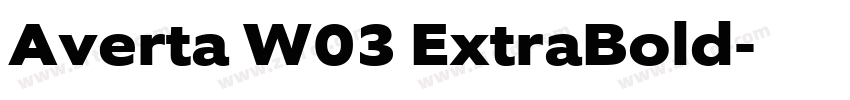 Averta W03 ExtraBold字体转换 Averta W03 ExtraBold字体转换